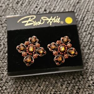 Orange and Black Earrings